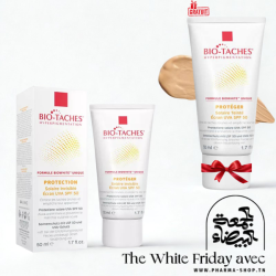 BIOTACHES ECRAN SOLAIRE INVISIBLE SPF50 50ML+ ECRAN SOLAIRE SPF50 TEINTEE 50ML (OFFERT) pharmashop