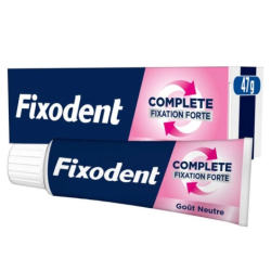 FIXODENT CREME ADHESIVE FIXATION FORTE GOUT NEUTRE 47G PHARMASHOP