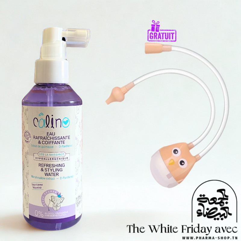 CALINO EAU RAFRAICHISSANTE ET COIFFANTE 150ML+ ASPIRATEU NASAL 0M+ (OFFERT) PHARMASHOP