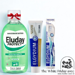 ELGYDIUM GEL DENTIFRICE MULTI ACTIONS 75ML+BROSSE A DENTS BLANCHEUR MEDIUM+PROTECT BAIN DE BOUCHE QUOTIDIEN 500 ML (OFFERT)