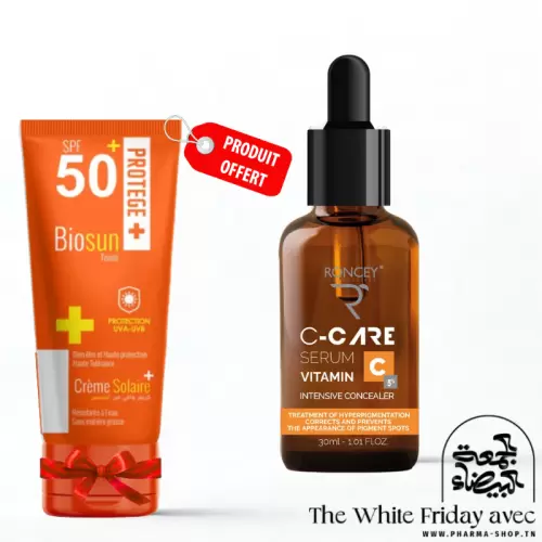 RONCEY SERUM VITAMINE C 5% 30ML+BIOSUN ECRAN 50ML AU CHOIX (OFFERT)