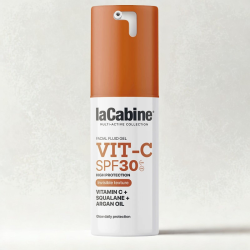 LA CABINE VIT C INVISIBLE FACIAL FLUID GEL SPF30 30ML PHARMASHOP