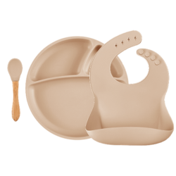 MINIKOIOI BLW SET II ENSEMBLE REPAS EN SILICONE 3 PIECES 6M+