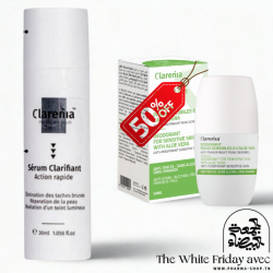 CLARENIA SERUM CLARIFIANT ACTION RAPIDE 30ML+DEODORANT PEAUX SENSIBLES ALOE VERA 50ML (-50%)
              data-full-size-image-url=