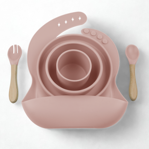 MINIKOIOI BLW SET III ENSEMBLE REPAS EN SILICONE 6 PIECES