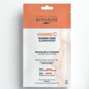BYPHASSE MASQUE TISSU ILLUMINATEUR VITAMINE C SKIN BOOSTER 18ML pharmashop