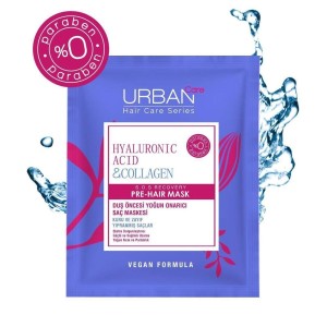 URBAN CARE PRE WASH HAIR MASK ACID HYALURONIC & COLLAGEN 50ML PHARMASHOP