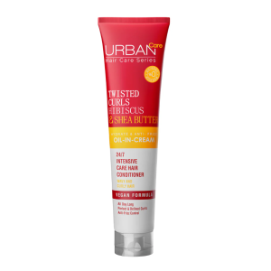 URBAN CARE OIL CREAM CURLY HAIR TWISTED CURLS HIBISCUS & SHEA BUTTER 175ML PHARMASHOP