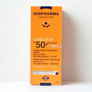 ISISPHARMA UVEBLOCK ULTRA FLUIDE TOUCHER SEC TEINTE SPF50+ 40ML pharmashop