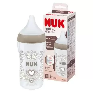 NUK PERFECT MATCH BIBERON ANTI COLIC 3M+ 260ML pharmashop