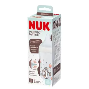 NUK PERFECT MATCH BIBERON EN SILICONE 3+M WINNIE 260ML PHARMASHOP
