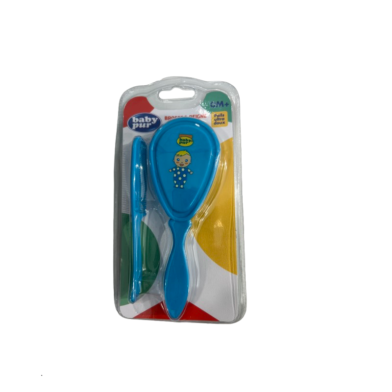 BABY PUR BROSSE & PEIGNE DECORES 0M+ REF B18 PHARMASHOP