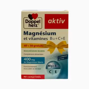 AKTIV MAGNESIUM VITAMINES C+E 60 COMPRIMES+30 COMPRIMES (OFFERT) PHARMASHOP