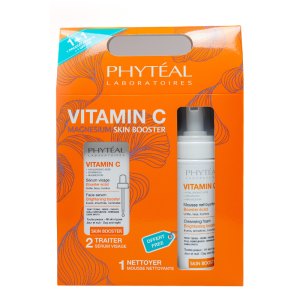PHYTEAL COFFRET VITAMINE C SERUM VISAGE 30 ML+VITAMINE C MOUSSE NETTOYANTE 200 ML (OFFERT) PHARMASHOP
