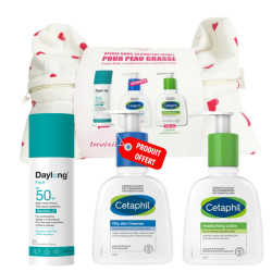 TROUSSE DAYLONG FACE SENSITIVE SPF50+ FLUIDE+CETAPHIL LOTION HYDRATANTE+LOTION NETTOYANTE (OFFERT) PHARMASHOP