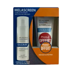 DUCRAY COFFRET MELASCREEN CONCENTRE ANTI TACHES 30ML+FLUIDE ANTI TACHES PROTECTEUR SPF50+ 50ML PMG (OFFERT) PHARMASHOP