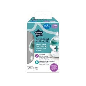 TOMMEE TIPPEE BIBERON ADVANCED ANTI-COLIQUE TURQUOISE 0M+ 150ML PHARMASHOP