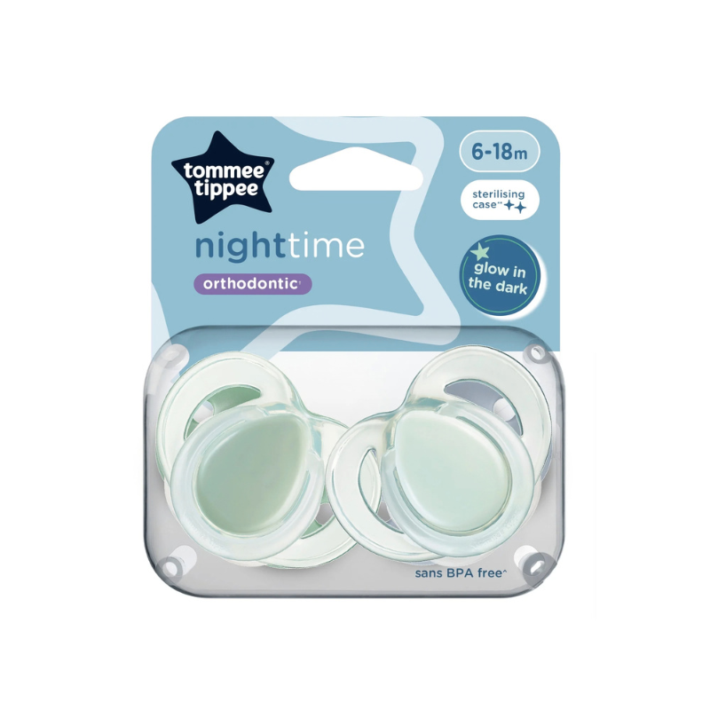 TOMMEE TIPPEE 2 SUCETTES NIGHT TIME 6-18M PHARMASHOP