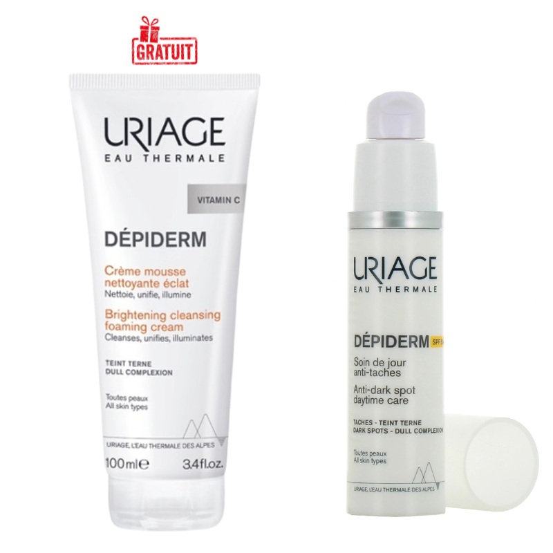 URIAGE DEPIDERM SOIN DE JOUR ANTI TACHES SPF50 30ML+DEPIDERM CREME ...