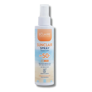 ECLAIRE SUNCLAIR SPRAY SOLAIRE VISAGE ET CORPS SPF 50+ ENFANT ET ADULTE 150ML pharmashop