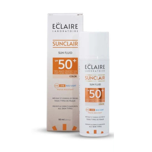 ECLAIRE SUNCLAIRE ECRAN FLUID TEINTE ANTI TACHES SPF50+ 50ML pharmashop