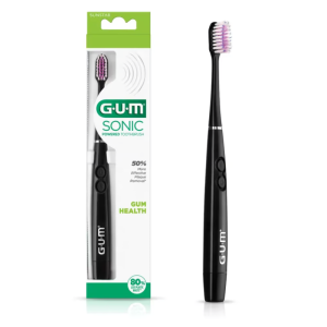 GUM SONIC DAILY BROSSE A DENTS SOUPLE COULEUR NOIRE REF 4100  pharmashop