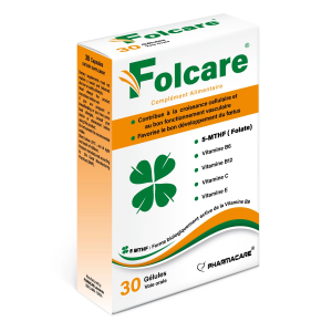 PHARMACARE FOLCARE 30 GELULES pharmashop