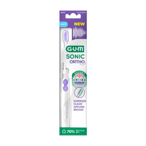 GUM BROSSE A DENTS SONIC ORTHO SOUPLE REF 4102 PHARMASHOP