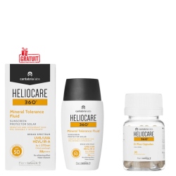 HELIOCARE 360° D PLUS 30 CAPSULES+360° MINERAL TOLERANCE FLUID SPF50 50ML (OFFERT) PHARMASHOP