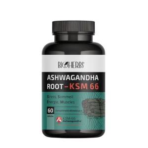 BIOHERBS ASHWAGANDAH ROOT KSM 66 BOITE DE 60 GELULES pharmashop