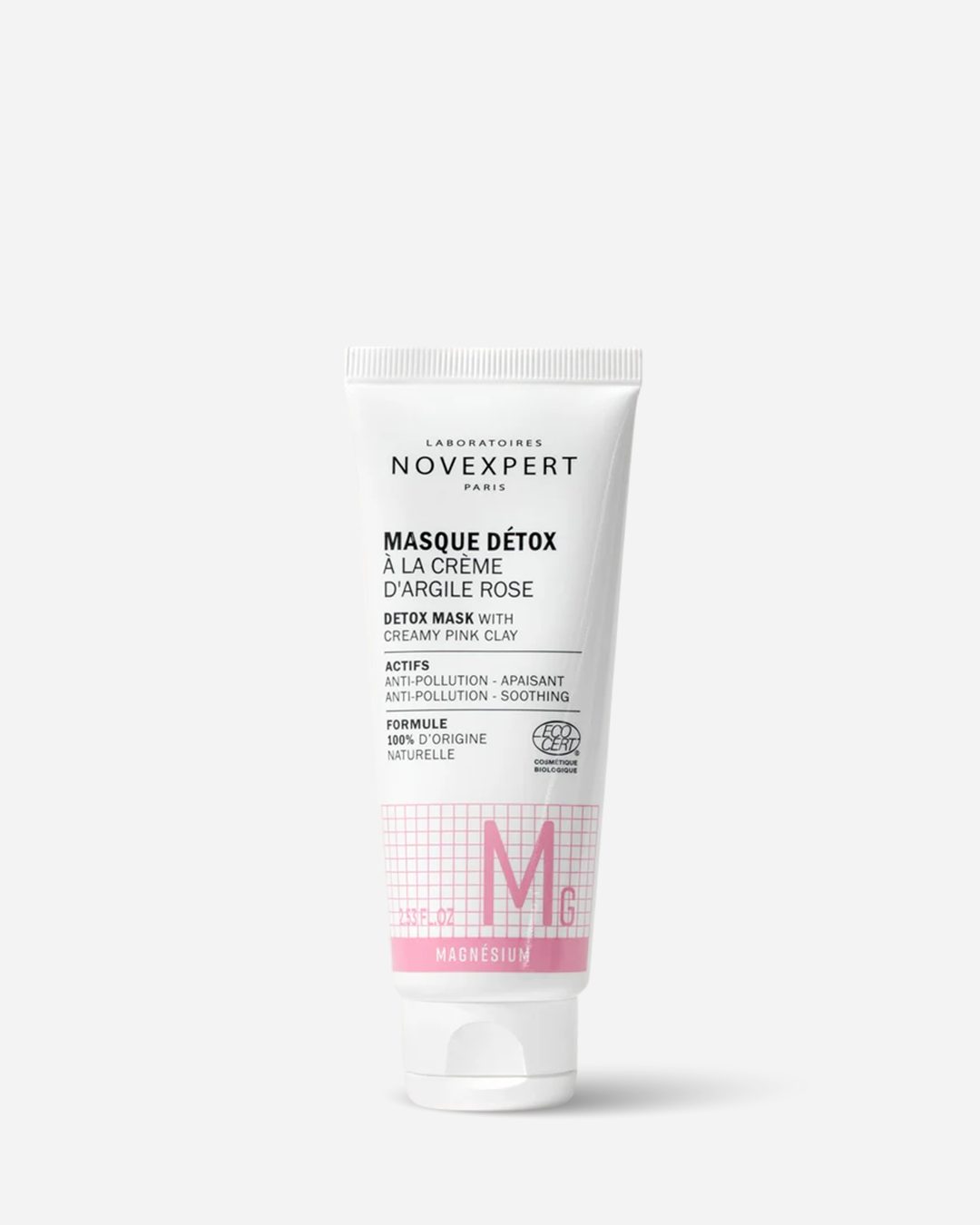 NOVEXPERT MASQUE DETOX A LA CREME D'ARGILE ROSE 75ML pharmashop