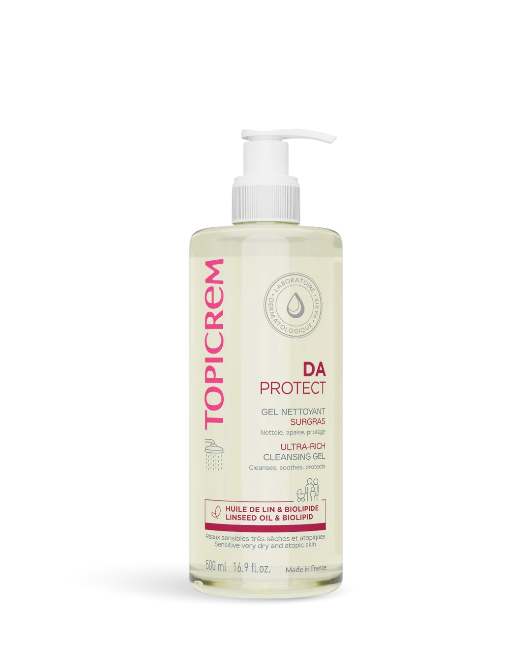 TOPICREM DA PROTECT GEL NETTOYANT SURGRAS 500ML pharmashop