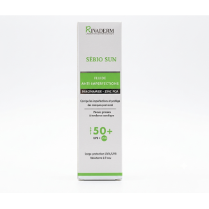 RIVADERM SEBIO SUN FLUIDE ANTI IMPERFECTIONS SPF50+ 50GR pharmashop