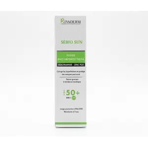 RIVADERM SEBIO SUN FLUIDE ANTI IMPERFECTIONS SPF50+ 50GR pharmashop