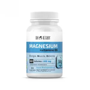 BIOHERBS MAGNESIUM BISGLYCINATE 60 GELULES pharmashop