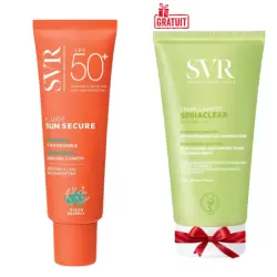 SVR SUN SECURE FLUIDE SPF50+ 50ML+SEBIACLEAR CREME LAVANTE 55ML (OFFERT)
              data-full-size-image-url=