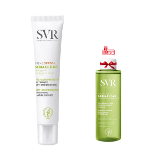 SVR SEBIACLEAR CREME SOLAIRE MATIFIANTE SPF50 40ML+SEBIACLEAR MICRO PEEL 30ML (OFFERT) pharmashop