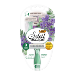 BIC SOLEIL ESCAPE 3 LAMES FEMME BLISTER DE 4 PIECES