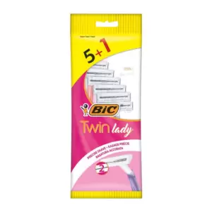BIC TWIN LADY RASOIRS JETABLES POCHETTE DE 5+1 PIECES PHARMASHOP