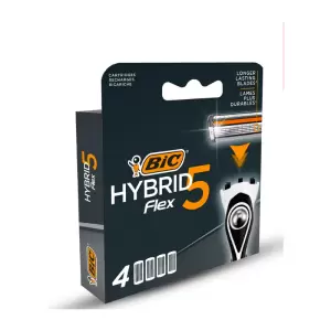 BIC FLEX 5 RASOIRS RECHARGABLES 5 LAMES HOMME BLISTER DE 4 PIECES  PHARMASHOP