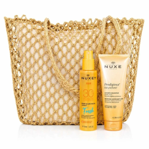 NUXE BRUME SOLAIRE FRAICHE SPF30 150ML+LAIT DE CORPS SUBLIMATEUR 200ML (OFFERT)+SAC DE PLAGE  (OFFERT) PHARMASHOP