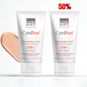 CYTOL CYTOLNAT CYTOLSUN ECRAN SPF50+ TEINTE BEIGE SABLE LE 2 EME (-50%) PHARMASHOP