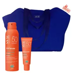 SVR SUN SECURE BRUME SPF50+ 200ML+ SUN SECURE FLUIDE SPF50+ 50ML+SAC DE PLAGE EN BLEU (OFFERT)