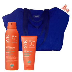 SVR SUN SECURE BRUME SPF50+ 200ML+SUN SECURE BLUR SPF50+ 50ML+SAC DE PLAGE EN BLEU (OFFERT) pharmashop