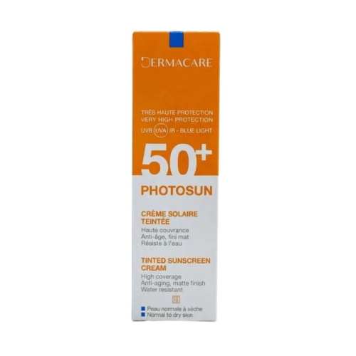 DERMACARE PHOTOSUN CREME PROTECTRICE TEINTEE 01 SPF 50+ PEAU NORMALE A SECHE 50ML