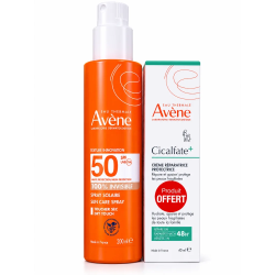AVENE SOLAIRE SPRAY ADULTE HAUTE PROTECTION SPF50+ 200ML+CICALFATE CREME REPARATRICE PROTECTRICE 40ML(OFFERT) pharmashop