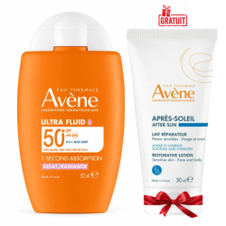 AVENE ULTRA FLUID ECLAT RADIANCE SPF50+ 50ML+LAIT APRES SOLEIL 50ML (OFFERT)
              data-full-size-image-url=
