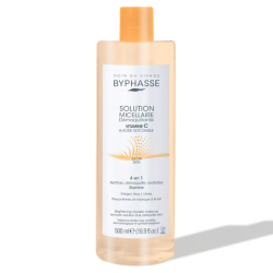 BYPHASSE SOLUTION MICELLAIRE DEMAQUILLANTE VITAMINE C ET ACIDE GLYCOLIQUE 500ML PHARMASHOP