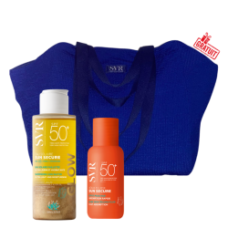 SVR SUN SECURE AQUA FLUIDE SPF 50+ 50ML+SUN SECURE EAU SOLAIRE GLOW SPF50+ 100ML+SAC DE PLAGE EN BLEU (OFFERT)