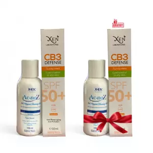XEN CB3 DEFENCE ECRAN SOLAIRE PMG 50ML+ACNOZ GEL NETTOYANT 100ML+(LE 2 EME OFFERT) pharmashop